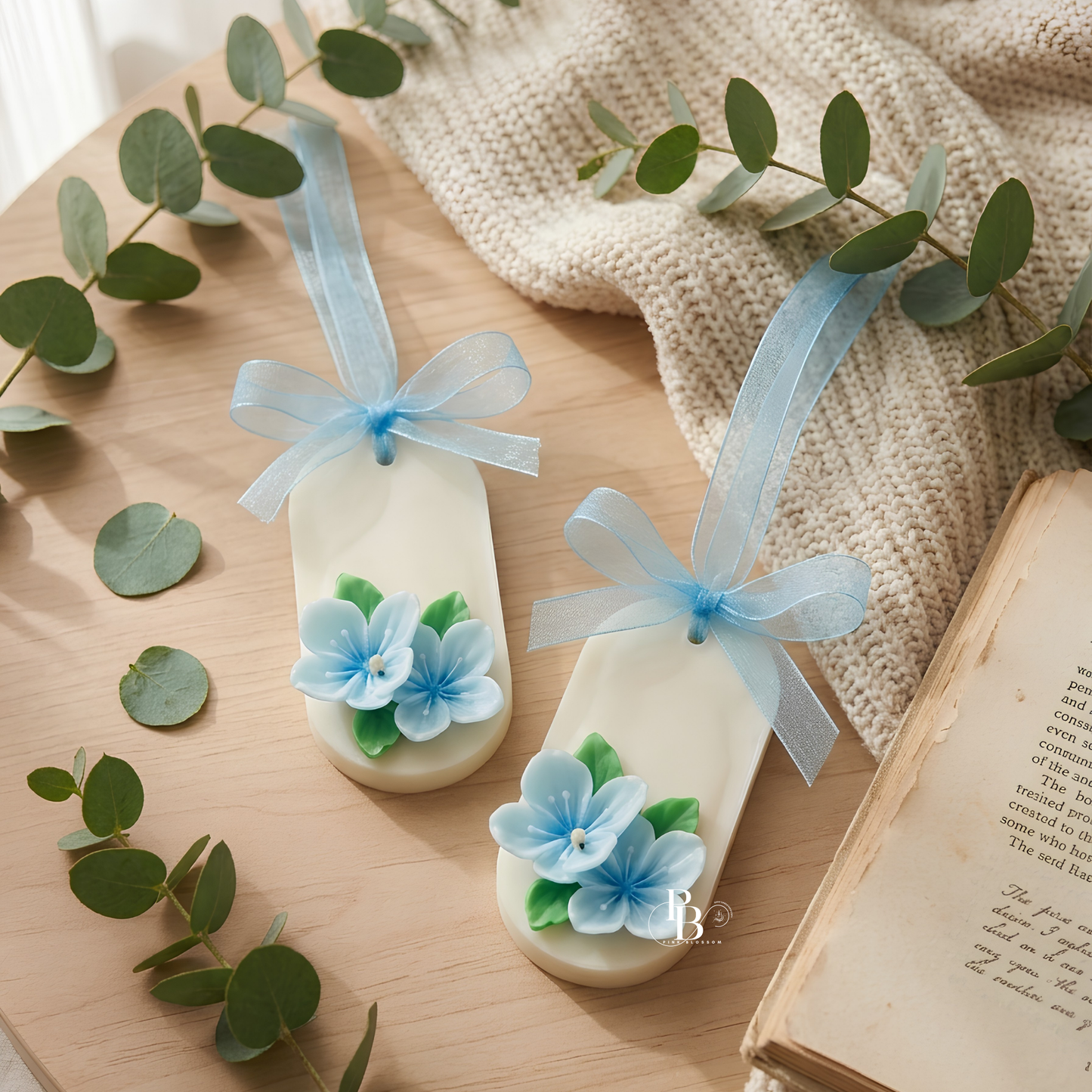 Azure Blossom Aroma Sachet™ | Luxury Handmade Floral Wax Freshener