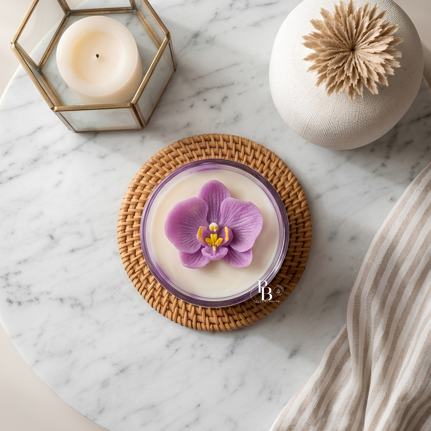 Amethyst Orchid™ – Luxury Floral Soy Wax Candle