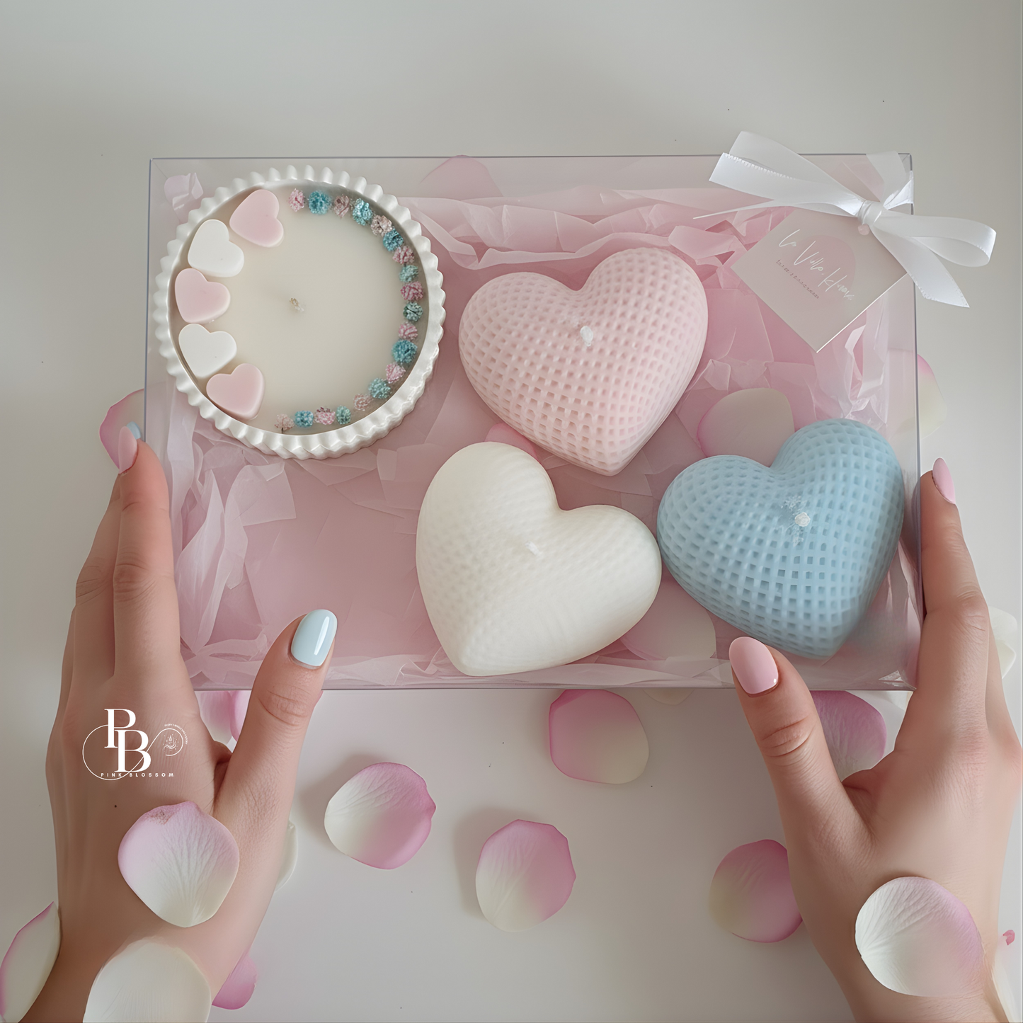 Luxury Heart-Shaped Soy Wax Candles | Handmade Romantic Candles for Gifting