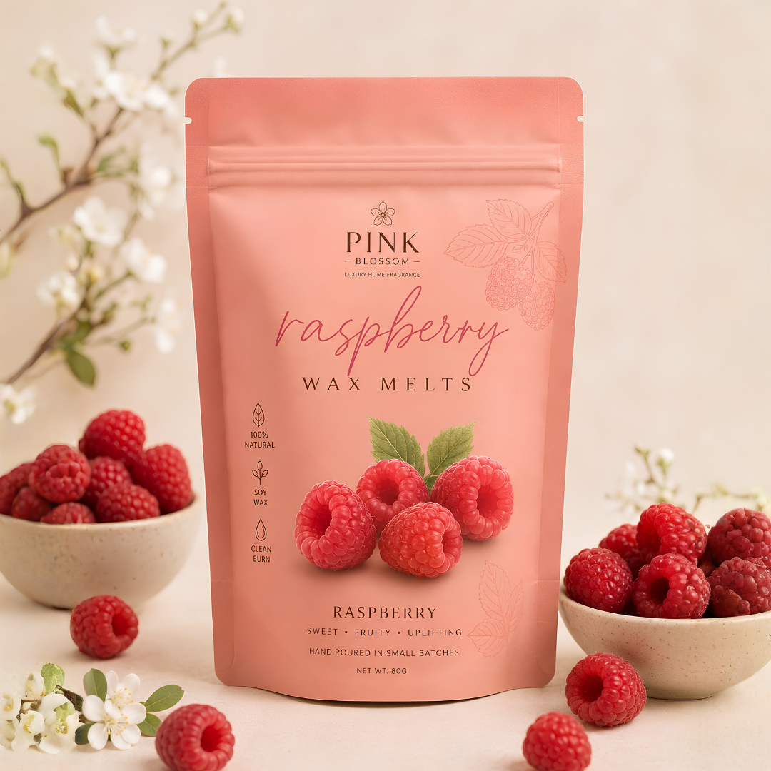 Raspberry Soy Wax Melts | Eco-Friendly Luxury Home Fragrance
