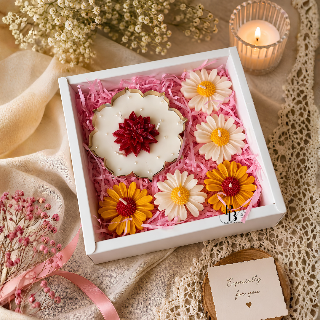Blush Bloom Luxury Floral Candle Gift Hamper