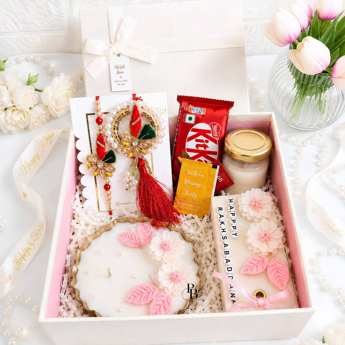 Blush & Bond™ – Luxury Raksha Bandhan Hamper for Bhaiya & Bhabhi