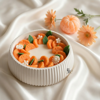 Handmade Orange Blossom Soy Candle Bowl