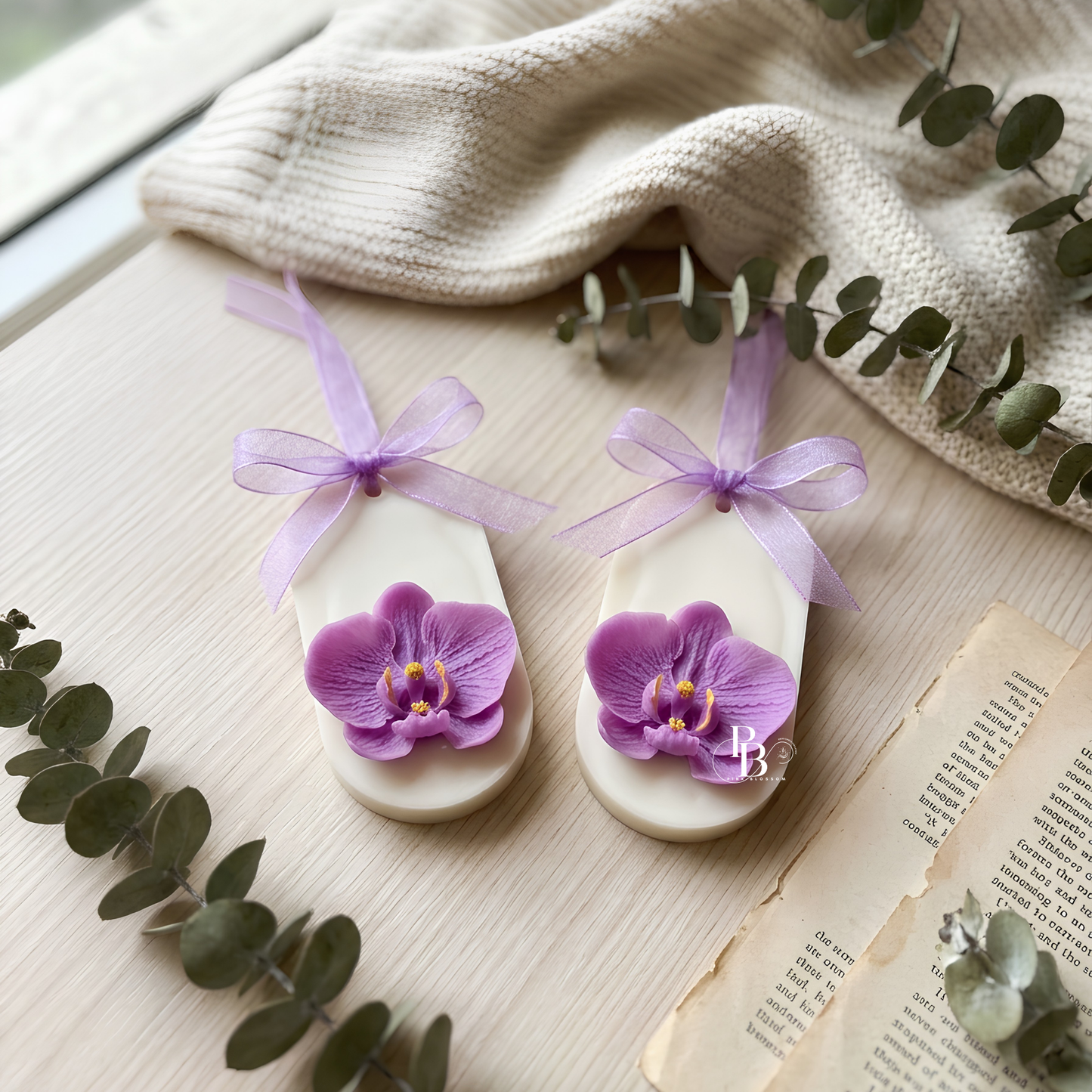 Amethyst Orchid Aroma Sachet™ | Luxury Handmade Floral Wax Freshener
