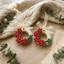 Scarlet Bloom Wreath Aroma Sachet™ | Luxury Handmade Floral Wax Freshener