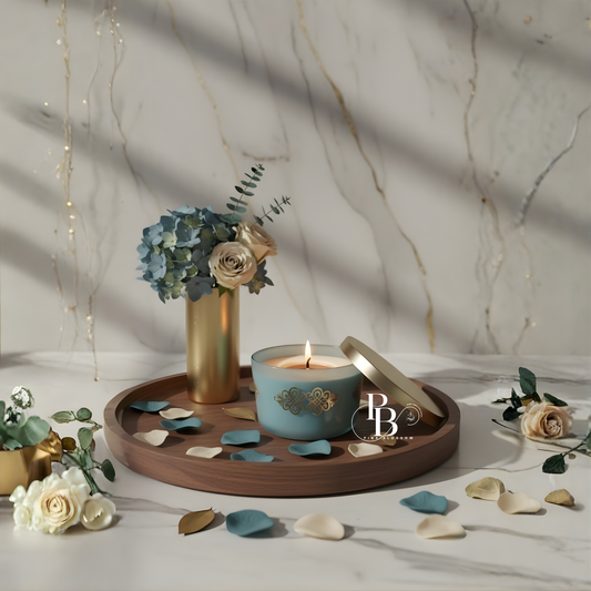 Ethereal Bloom Luxury Scented Candle – Timeless Elegance in Every Glow
