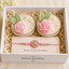 Blush Harmony™ Luxury Raksha Bandhan Gift Hamper | Set of 2 Handmade Rose Soy Wax Candles with Designer Rakhi