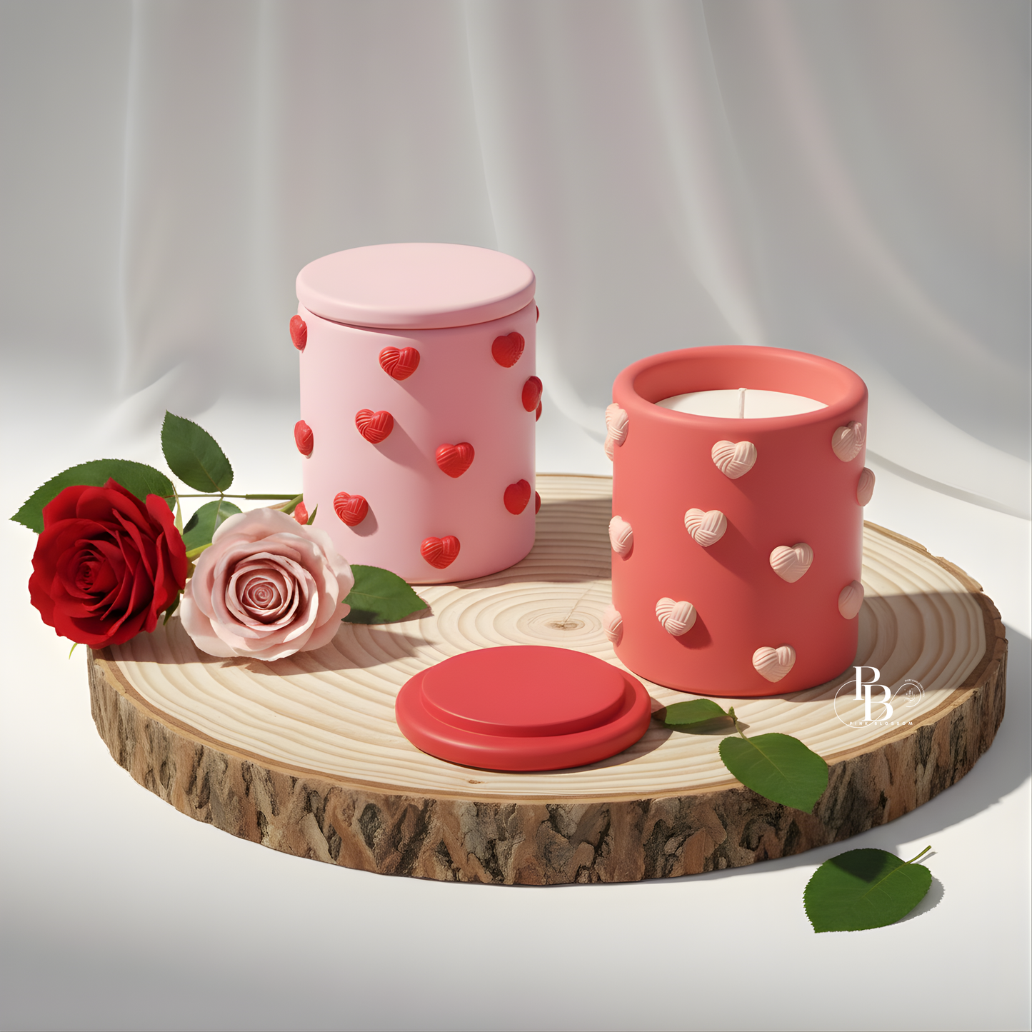 Valentine’s Day Heart Candle (Pack of 2)