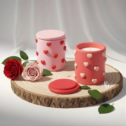 Valentine’s Day Heart Candle (Pack of 2)