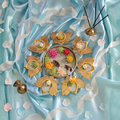 Luxury Lotus & Flower Floating Urli Candle