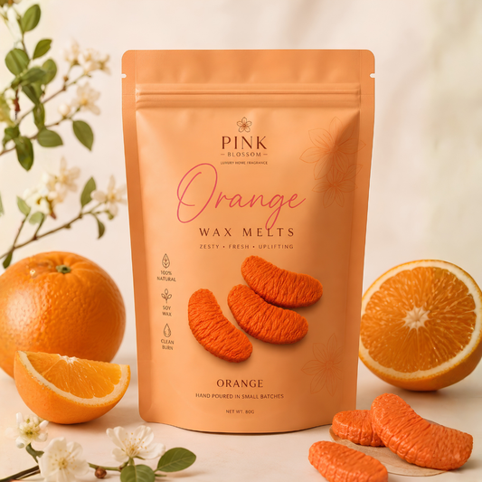 Orange Soy Wax Melts | Eco-Friendly Luxury Home Fragrance