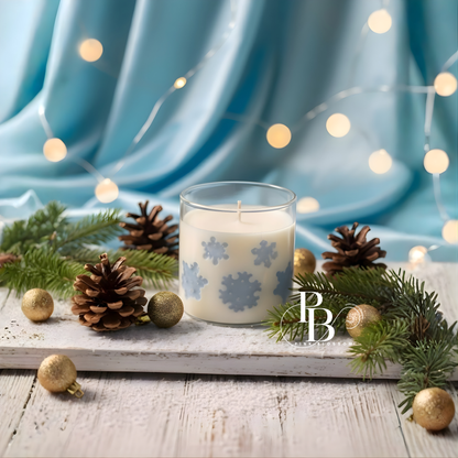 Luxury Snowflake Christmas Candle