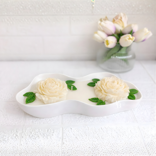 Luxury Rose Centerpiece Candle
