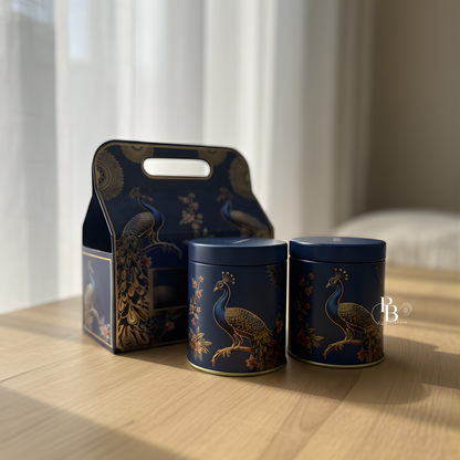 Luxury Peacock Design Scented Candle Gift Set
