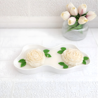 Luxury Rose Centerpiece Candle