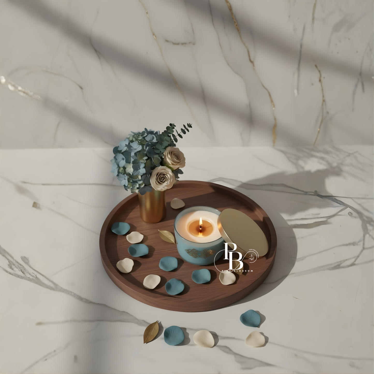 Ethereal Bloom Luxury Scented Candle – Timeless Elegance in Every Glow