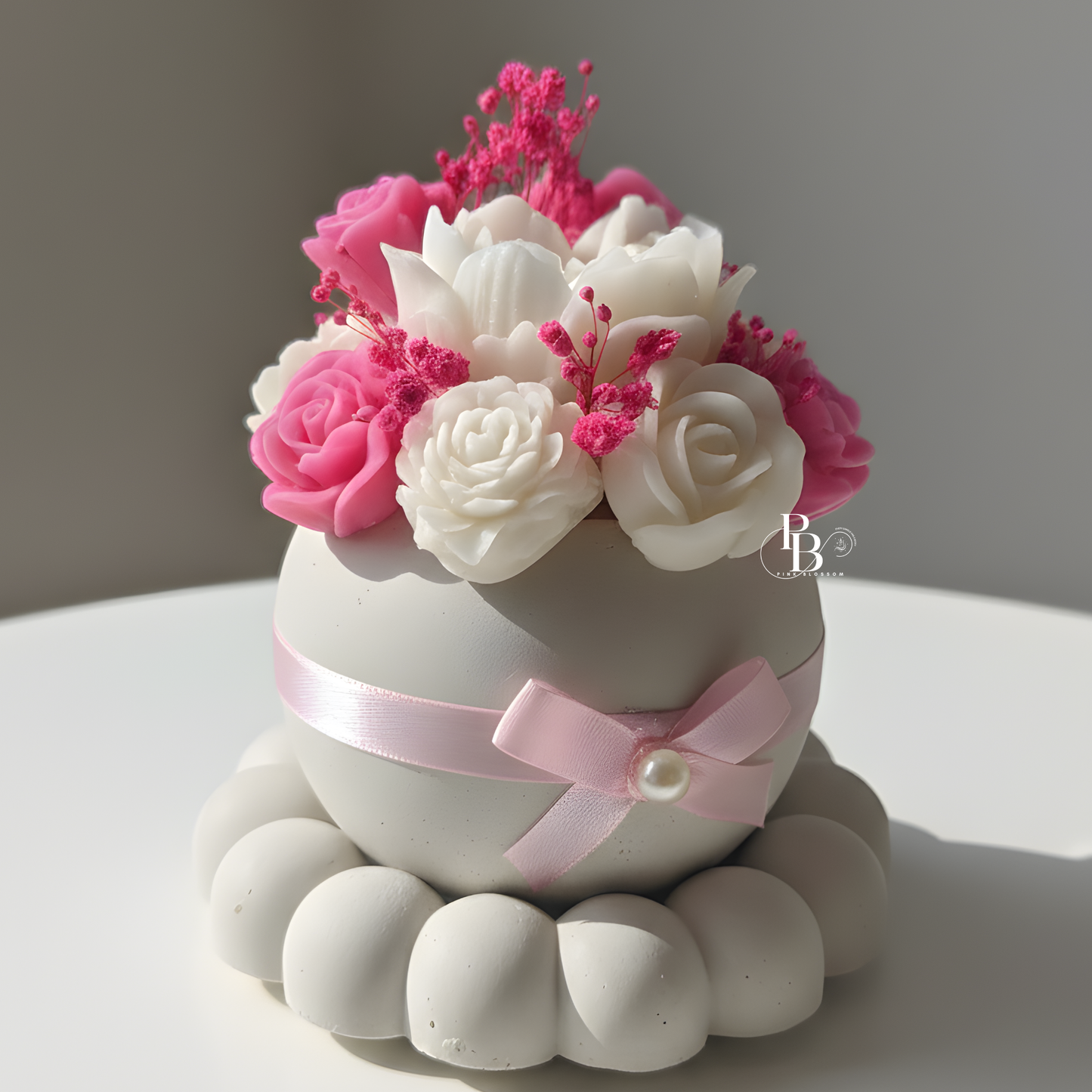 Blush Bloom Candle Bouquet