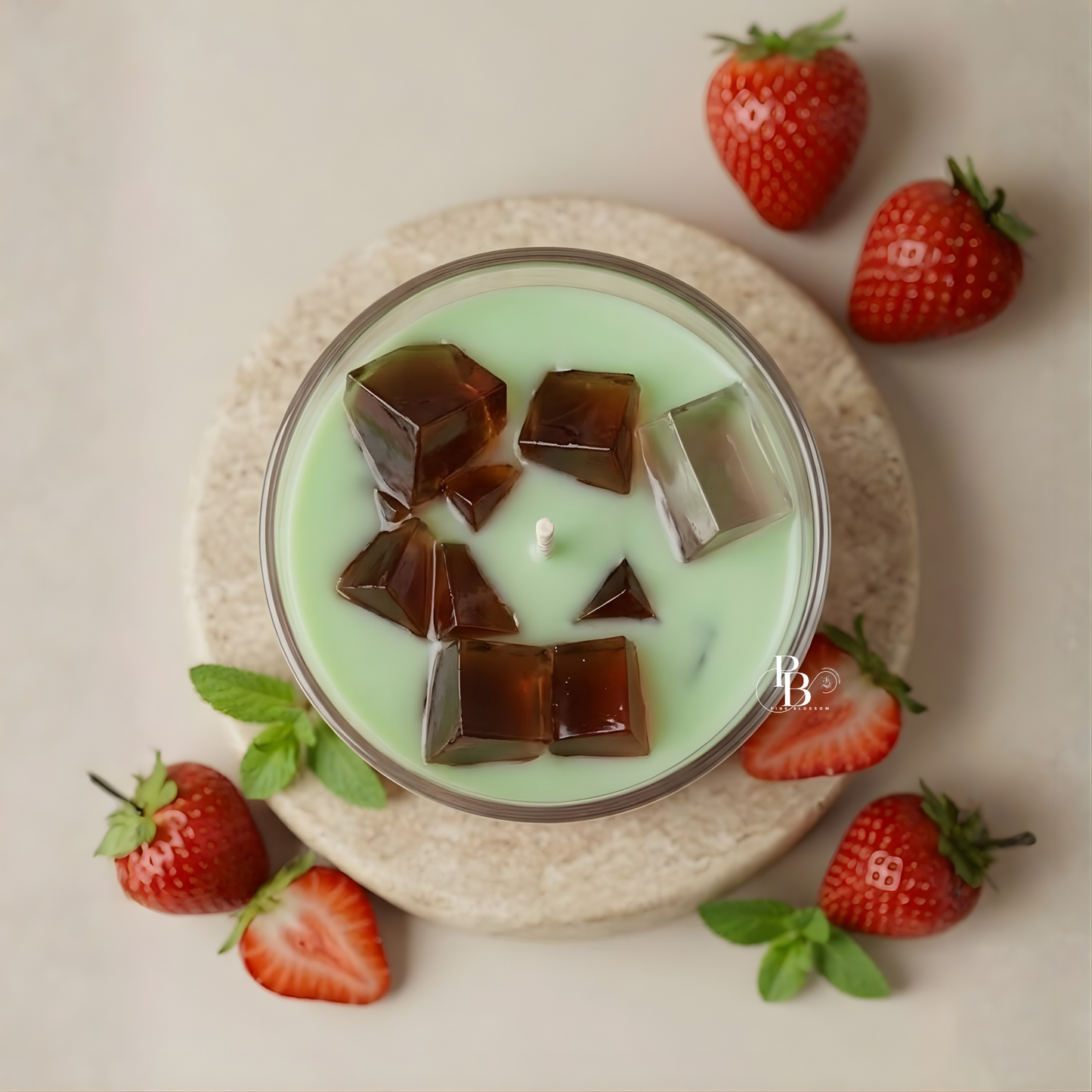 Strawberry Matcha Latte Candle