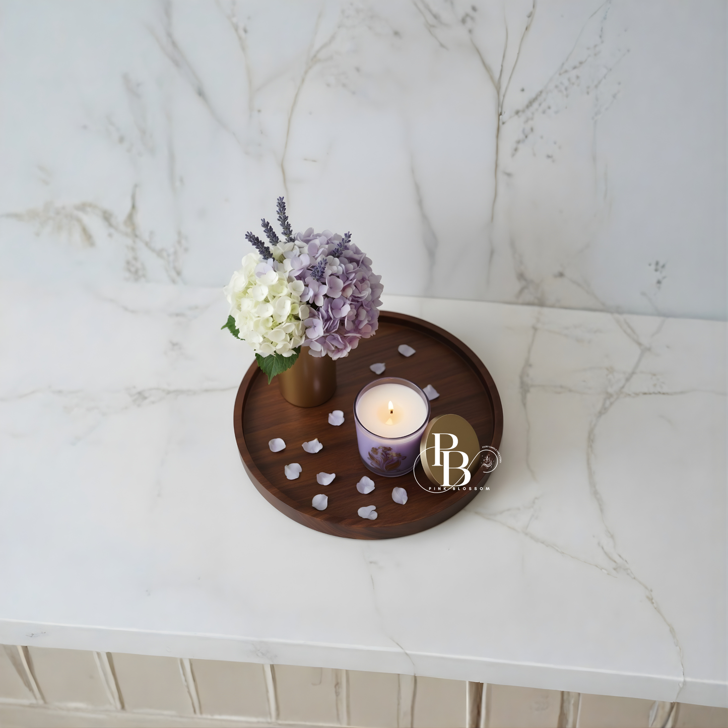 Lavender Bloom Luxury Scented Candle – Elegant Floral Serenity