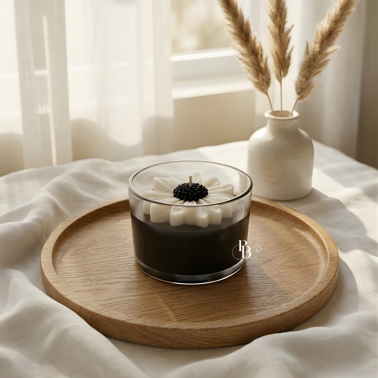 Luxury Floral Sculpted Soy Wax Candle