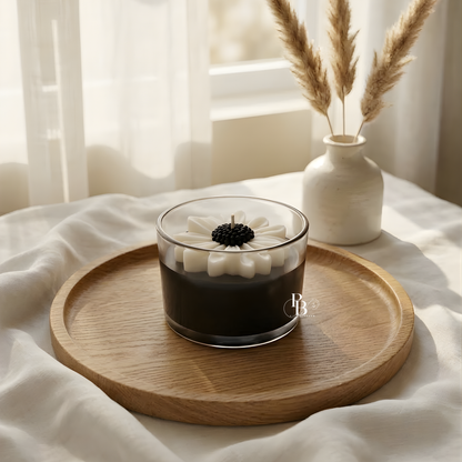 Luxury Floral Sculpted Soy Wax Candle