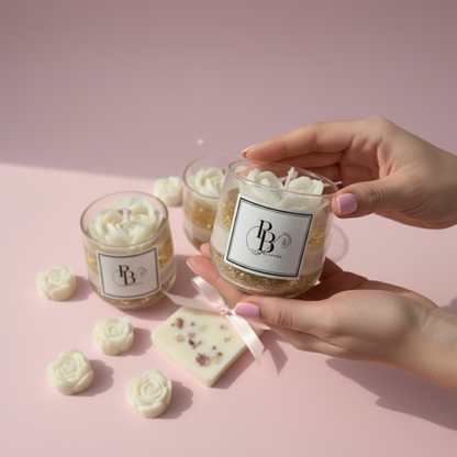 Luxury Handmade Floral Soy Candles