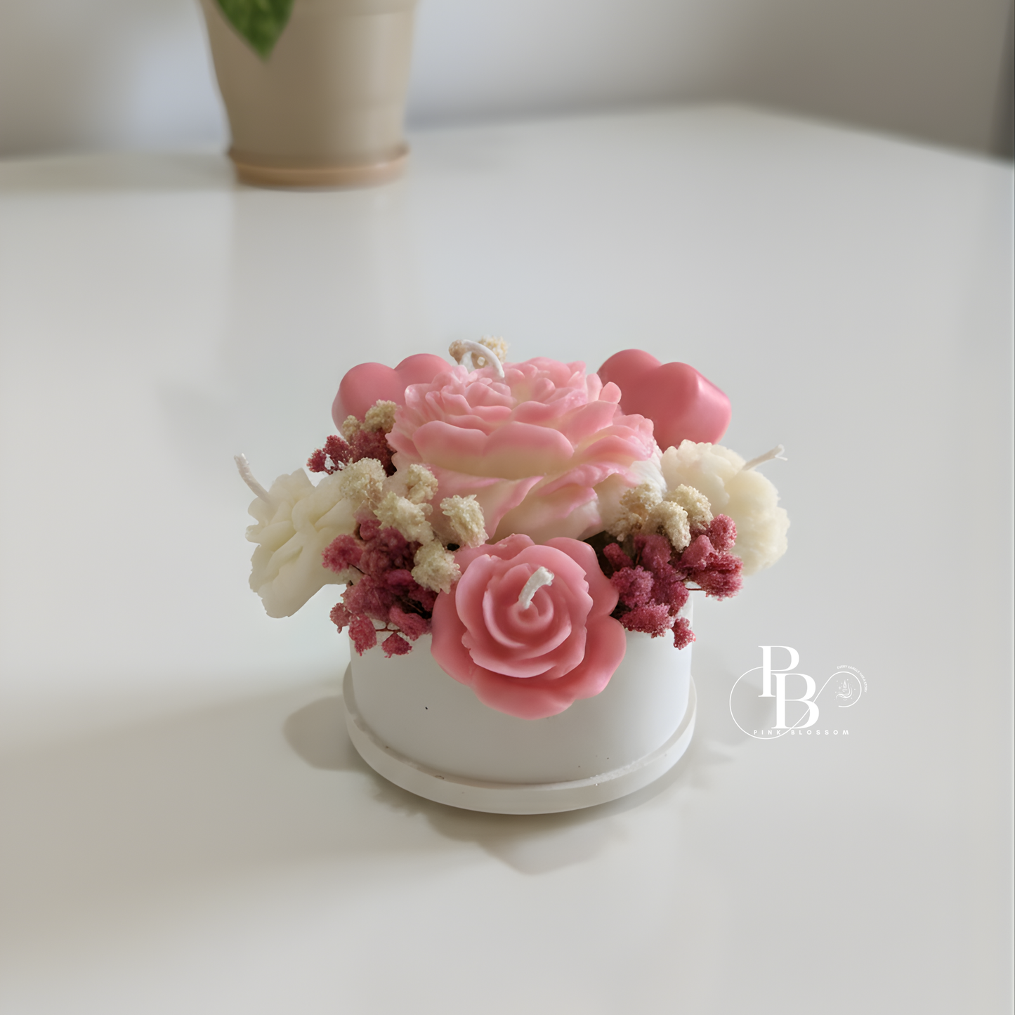Luxury Floral Candle Bouquet | Handcrafted Rose Candle Arrangement