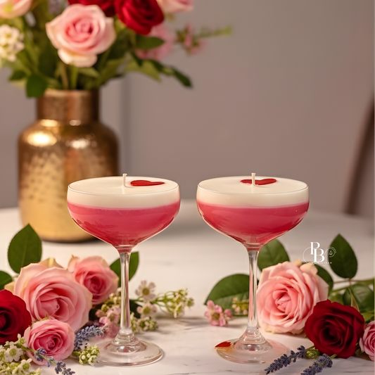 Luxury Coupe Glass Candle  (Pack of 1)