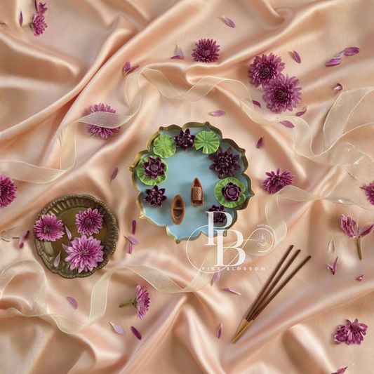 Luxury Lotus Pond Candles  (5.5 Inches)– Handmade Premium Festive & Home Décor Collection