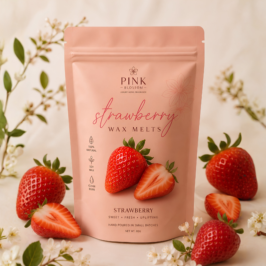 Strawberry Soy Wax Melts | Eco-Friendly Natural Home Fragrance