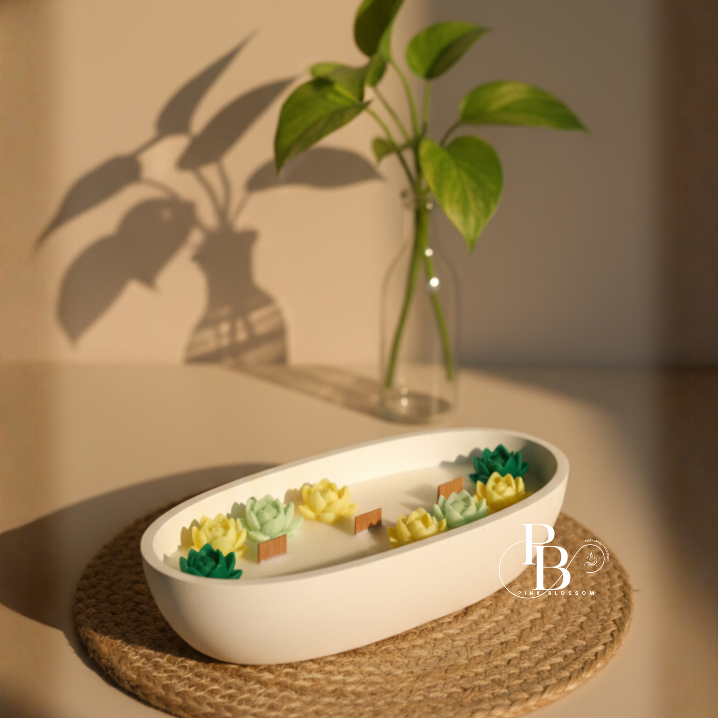 Luxury Lotus Flower Candle Bowl
