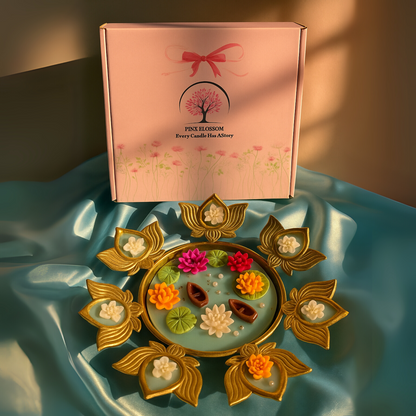 Luxury Lotus & Flower Floating Urli Candle