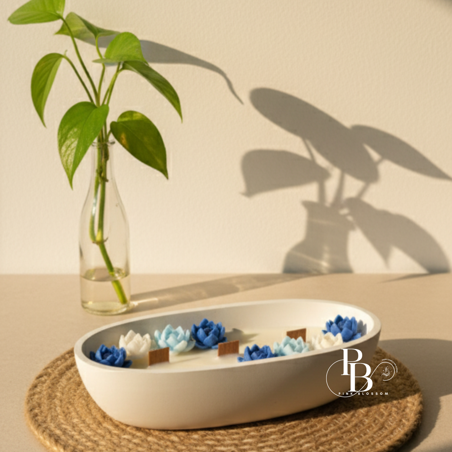 Luxury Lotus Flower Candle Bowl