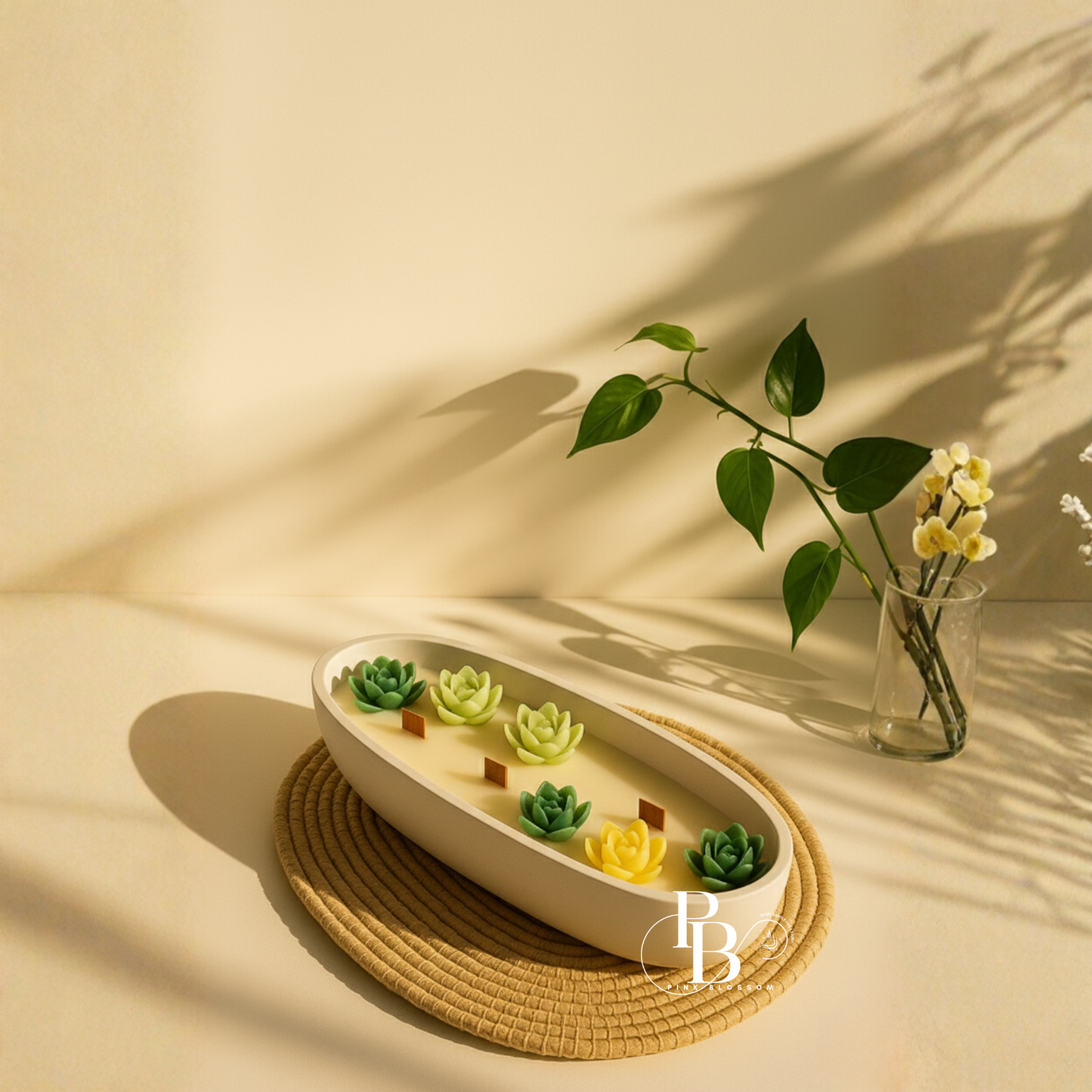 Luxury Lotus Flower Candle Bowl