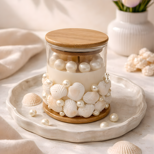 Pearl Seashell Candle