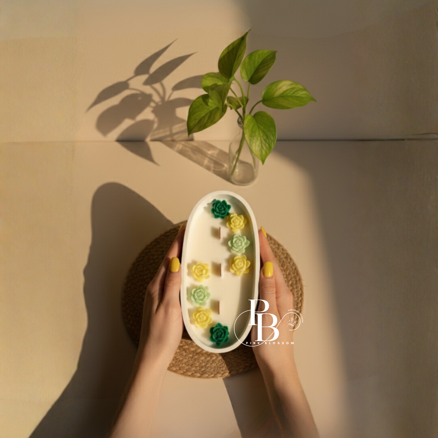 Luxury Lotus Flower Candle Bowl