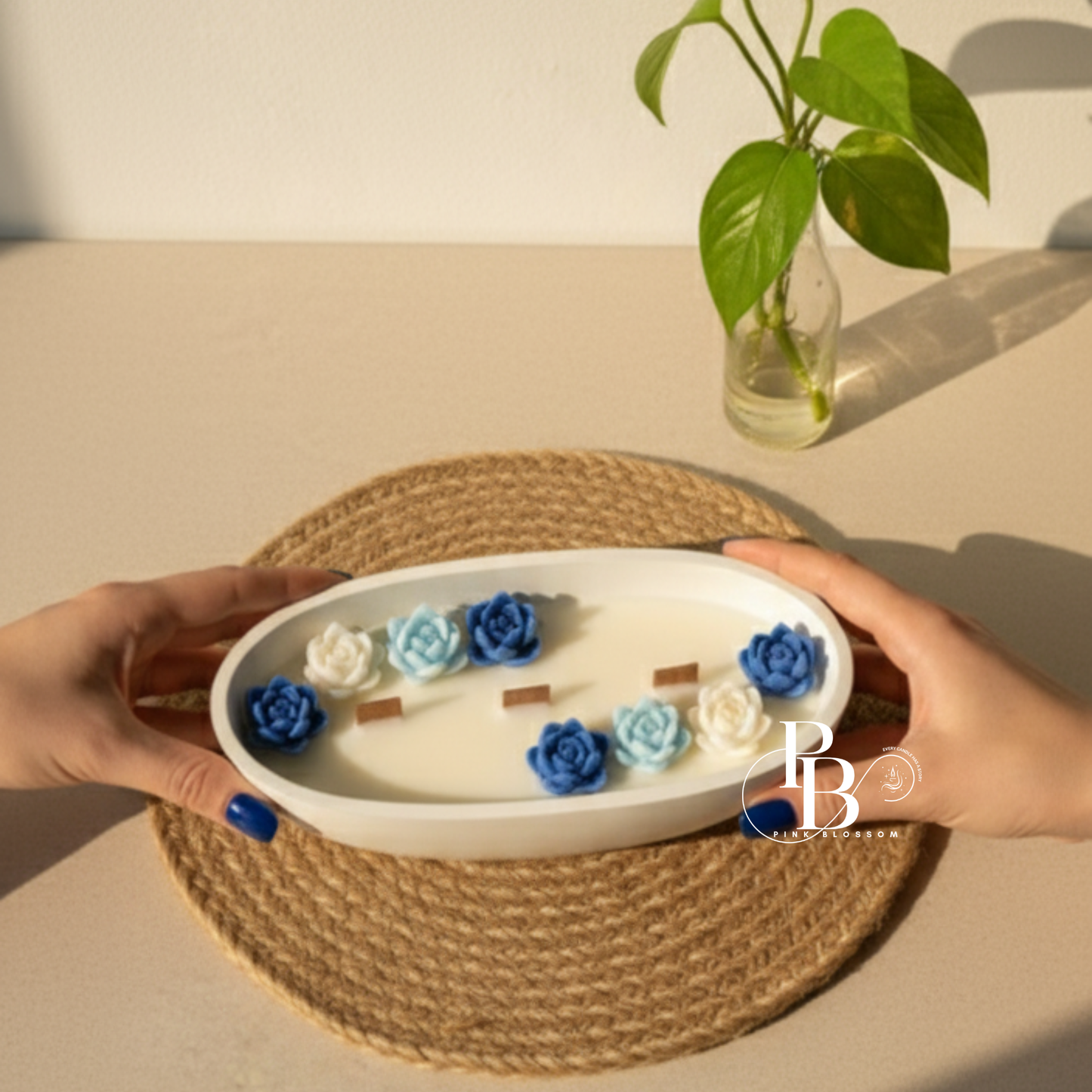 Luxury Lotus Flower Candle Bowl