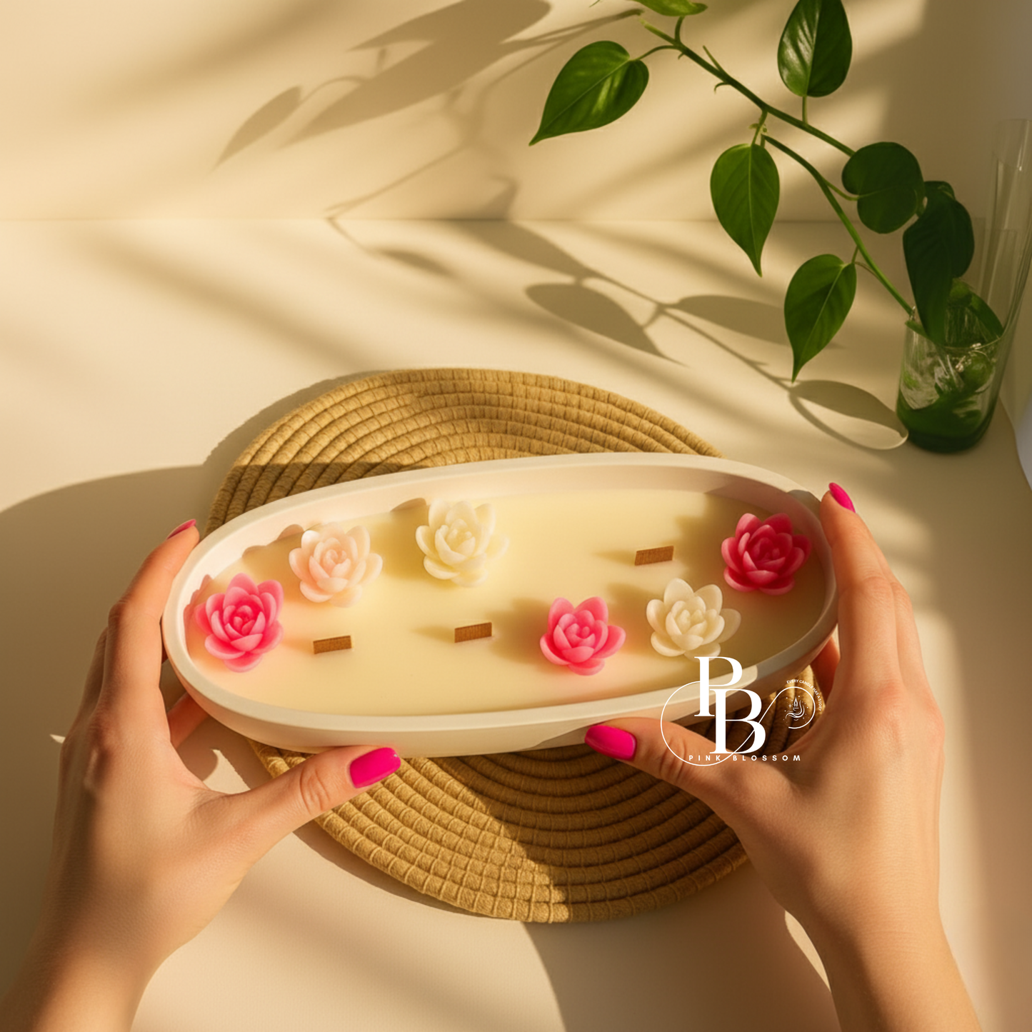 Luxury Lotus Flower Candle Bowl