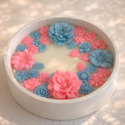 Handcrafted Floral Designer Candle