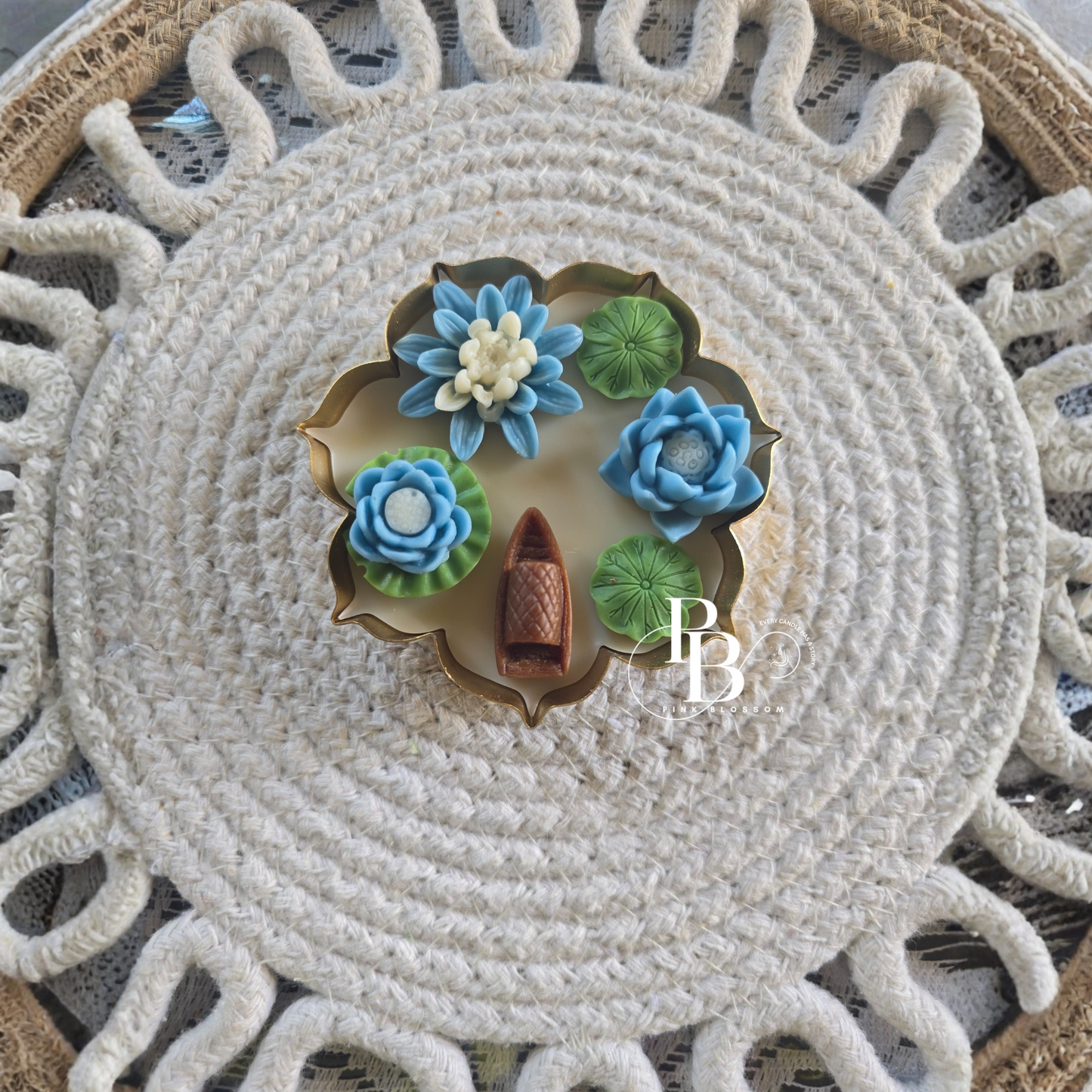 Luxury Lotus Pond Candles – Handmade Premium Festive & Home Décor Collection