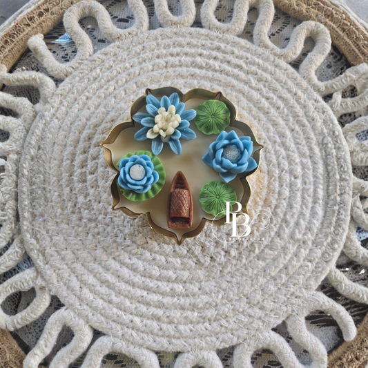 Luxury Lotus Pond Candles – Handmade Premium Festive & Home Décor Collection