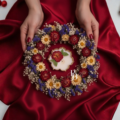 Luxury Handmade Hibiscus Flower Candle