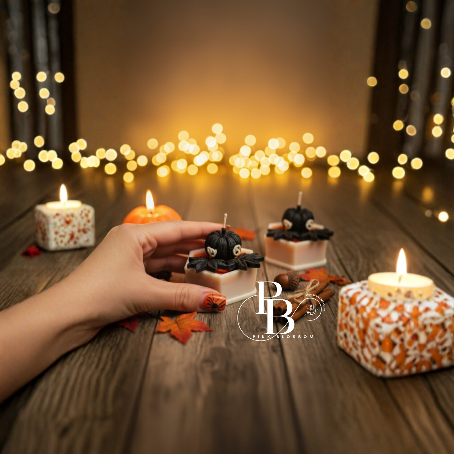 Luxury Halloween Pumpkin Candle