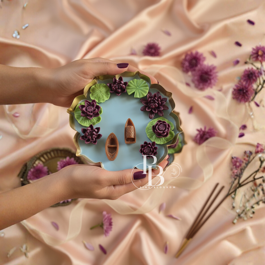 Luxury Lotus Pond Candles  (5.5 Inches)– Handmade Premium Festive & Home Décor Collection