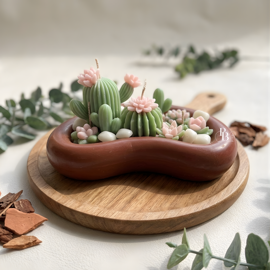 Handcrafted Succulent Candle – Eco-Friendly Decorative Soy Wax Candle | Luxury Home Décor & Gift