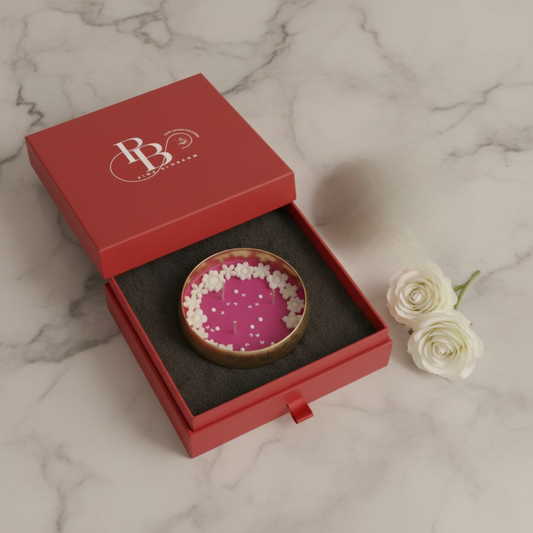 Luxury Pink Floral Candle | Handmade Scented Candle by Pink Blossom
