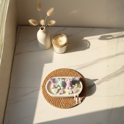 Lavender & Mint Teddy Bear Candle