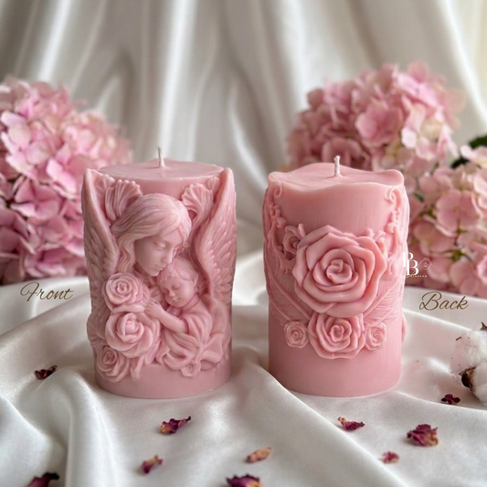 Luxury Mother & Baby Angel Candle – Mother’s Day Special Gift | Handmade Decorative Scented Candle | Unique Mom Gift Idea