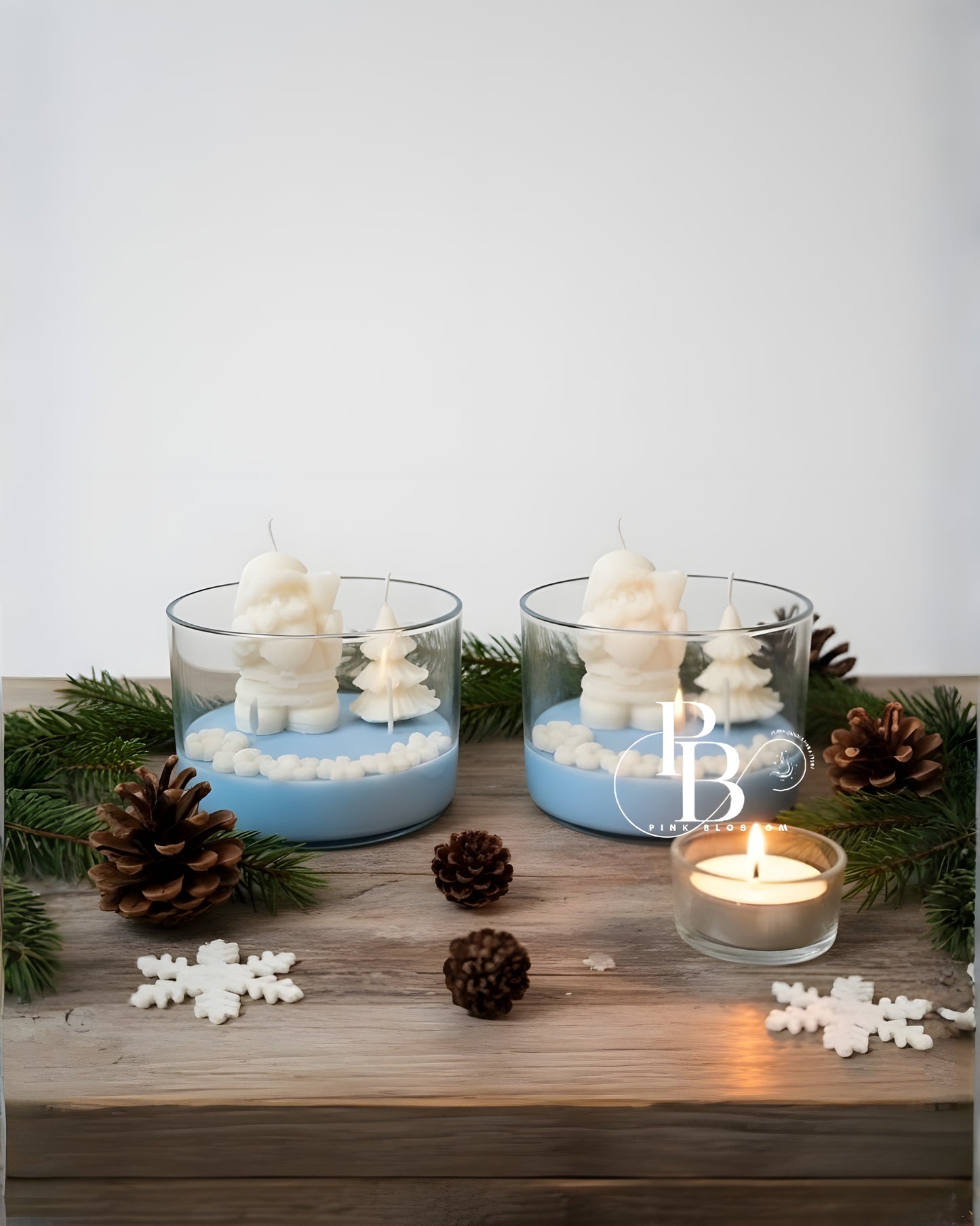 Christmas Special Candle Collection – Handcrafted Winter Wonderland Candles by Pink Blossom