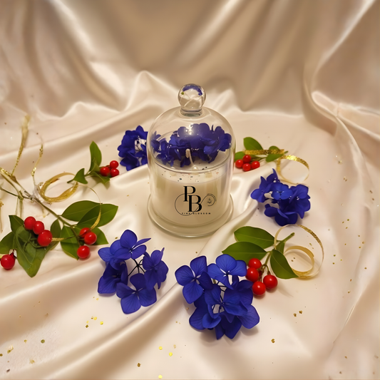Premium Luxury Scented Candle with Glass Cloche